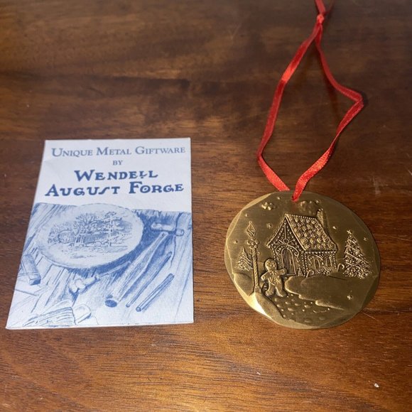 Other - Wendell August Forge 1994 GINGERBREAD HOUSE Handmade Ornament Solid Bronze